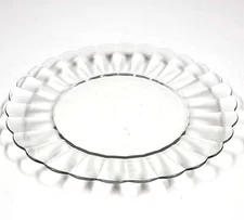 Vintage Duralex France Clear Glass Dinner Plate BA152