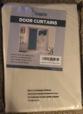 Turquoize Cream Door Curtains 801 26" W x 68" L Windown Up - NEW