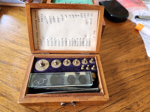 Antique Brass Torsion Balance Weight Set Mentz & Fleischer Prewar Berlin Germany - Picture 17 of 24