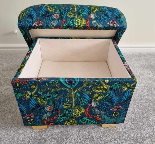 Storage Footstool Sophie Allport Fabrics Pouffe Footstall Ottoman Pugs Dogs Dino - Picture 24 of 33
