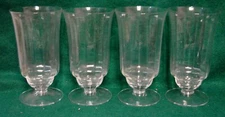 Fostoria OPTIC CLEAR (6007) Ice Tea Glasses  SET OF FOUR More Items Available