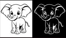 Baby Elephant Graphic Vinyl Decal Car Tumbler Laptop Tablet Notebook Window