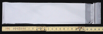 (0,17 /St) 100 Folienbeutel  215x56mm, selbstklebend (Crystal Clear BOPP)