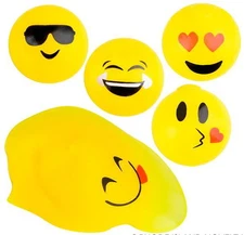 3 PACK SPLAT EMOJI  BALL  SQUISHY SPLATS TOY STRESS RELIEVER GOODY BAG BALLS