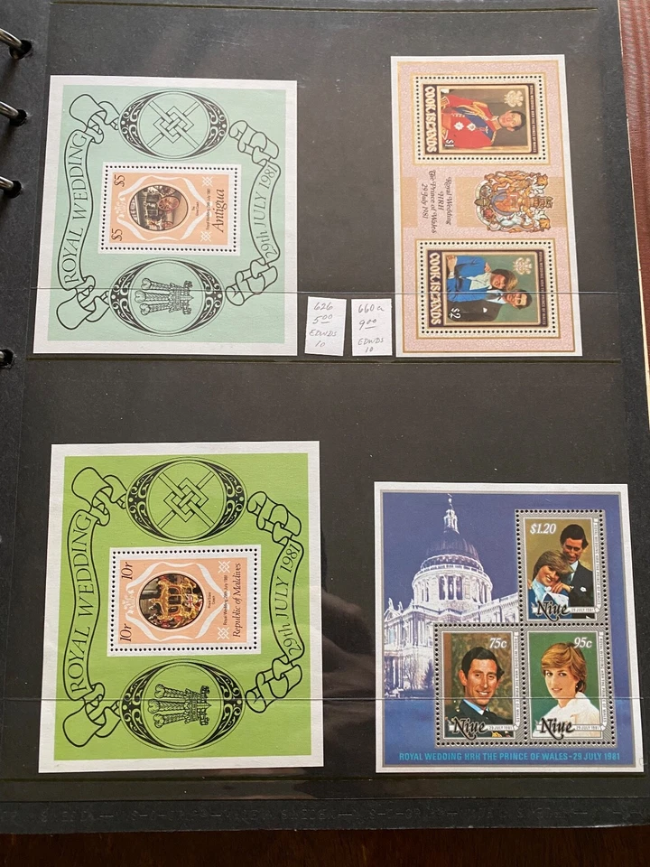 Great Britain British Colonies Stamps Souvenir Sheets Excellent Good CV - Image 2 of 4