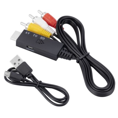 RCA auf HDMI Adapter AV auf HDMI Konverter Video Audio AV zu HDMI Adapter 1080P