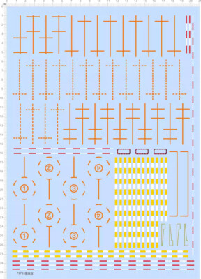 1/350 Navy PLAN Liaoning aircraft carrier Deck Line Markings Water Slide Decal