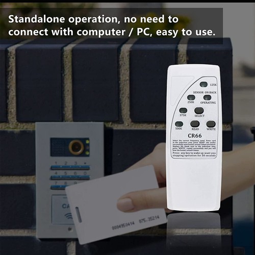 Handheld 125Khz RFID EM Card Reader Copier Writer Duplicator + 5 Cards 5 Keyfobs - Picture 7 of 8