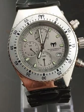 w/Running Video: Impressive RARE TechnoMarine Rait RS22  40mm Quartz Chronograph
