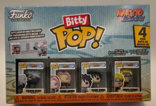 Bitty Pop Naruto Shippuden Series 1-3 -- 4 pack sets