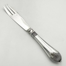 RARE ANTIQUE PATENT COMBINATION FORK & BUTTER KNIFE SILVER PLATE ELKINGTON 1909