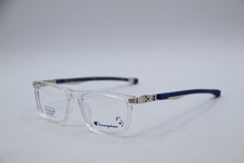 NEW CHAMPION SNACK CLEAR BLUE SILVER AUTHENTIC DESIGNER EYEGLASSES 49-16