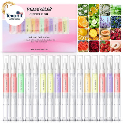 16Pcs Cuticle Oil Pen for Nails Portable Nail Moist Nail Strengthener Nails Care