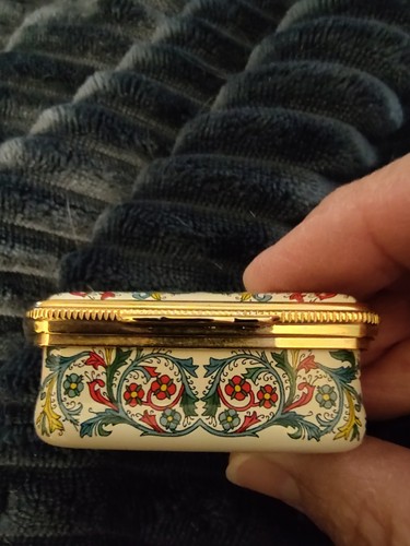 Halcyon Days Trinket Box Smaltato Penso a come la mia vita è benedetta ottime condizioni - Foto 2 di 5