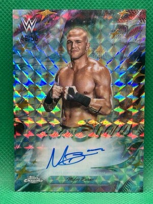2026 Topps Chrome WWE Myles Borne #FSA-MYL Gold Geometric Future Stars Auto /50