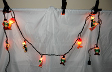 Vintage 1997 Looney Tunes Christmas Lights 10 Lights Bugs Taz Tweety Sylvester