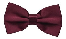 Adjustable Classic Pretied Bow Tie for Men, Women, and Boys - Men's Burgundy