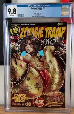 Zombie Tramp #27 CGC 9.8 Hyde Chang Risque Variant LTD 2000 Action Lab 2016 CGC!