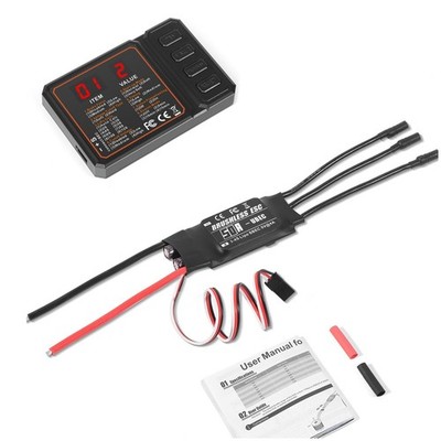 Brushless ESC 2-3S Lipo Unterstützt BEC-Ausgang mit Programmierkarte für RC1708