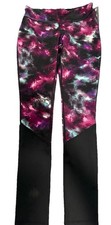 NEW Ideology Women  s Stretch Active Leggings Space-Dye Black Size Small