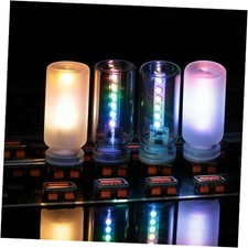 4PCS Mini USB Car Atmosphere Lights, Auto-Changing 7 Multi-color Linear Style