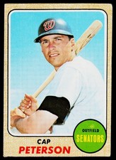 1968 Topps Set-Break #188 Cap Peterson, VGEX, (HUCK'S)