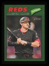 2026 Topps Heritage - Austin Hays #80 Dark Green Border