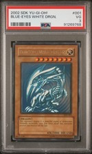 2002 Yu-Gi-Oh Starter Deck Kaiba SDK-001 Blue-Eyes White Dragon PSA 3 9768