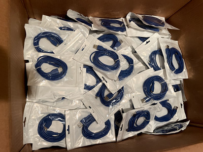 370 Pieces Bulk Lot 6FT USB Type-C to USB-A 2.0 data cable
