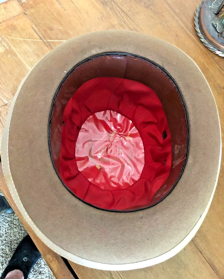 Custom Bohlin Nutria Equestrian Bowler Child's Western Derby Hat signed inside - Image 2 of 4