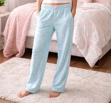 Eddie Bauer Kids L 14/16 Blue Fleece Pajama Pants Lounge Girls Spot