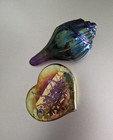 Robert Held Paper Weights Heart And Shell 2 Each — photo 3