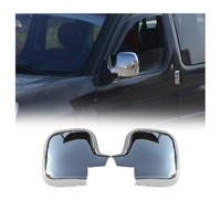 Spiegelkappen Spiegelabdeckung FüR Peugeot Partner 2008-2012 Chrom ABS Silber