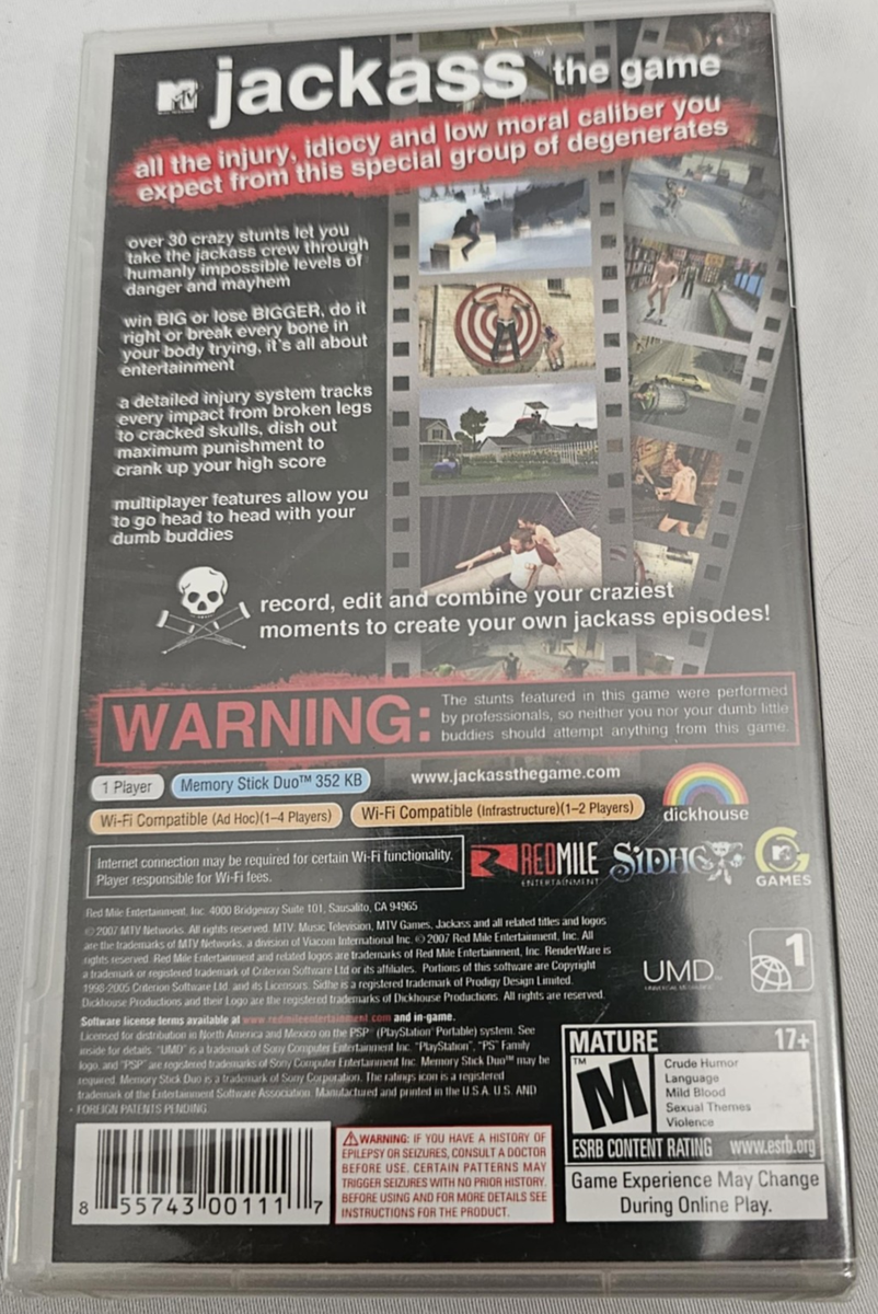 Jackass: The Game (Sony PSP, 2007) - European Version for