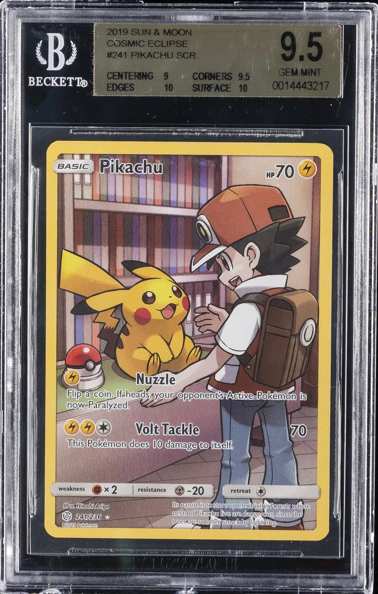 Pikachu Pokémon TCG Sun & Moon Secret Rare Individual Collectible
