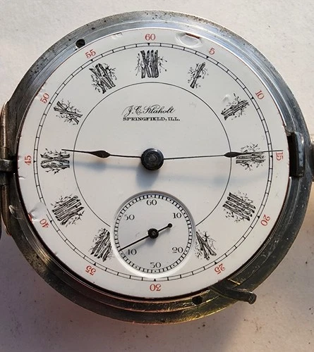 Illinois RUNIC LOG dial. 18S-15J-HN2L-TPI. Grade 64. PL: J.C. Klaholt