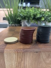 Vintage Phenolic Resin Poker Chips Lot 28 Possible Bakelite Maroon Black