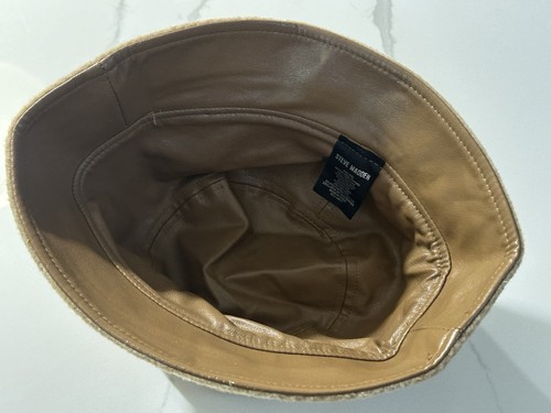 Sombrero cubo Steve Madden para mujer color camel - ¡EXCELENTE estado! - Imagen 4 de 5