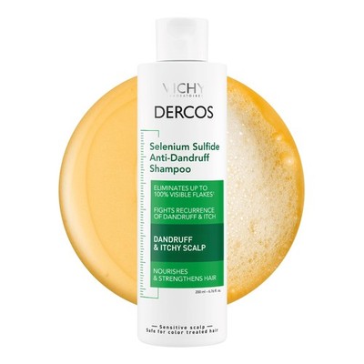 Dercos Anti Dandruff Shampoo, Dry Scalp Treatment and 6.76 Fl Oz (Pack of 1) 