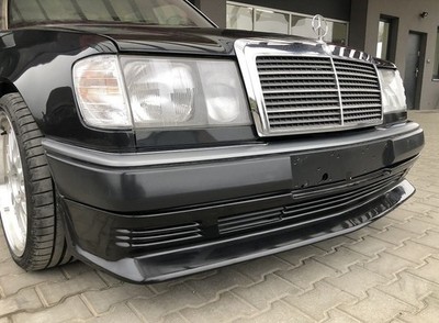 ANG Front bumper Lower spoiler lip/ addon for Mercedes W124 Extension Splitter