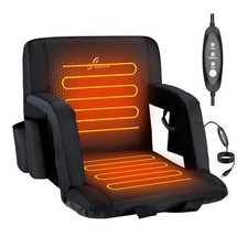Heated Stadium Seats for Bleachers: 3 Heated Modes 6 Reclining Positions Stad...