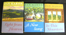 Jan Karon Mitford Series Lot of 3 HCDJ  New Song, Light from Heaven