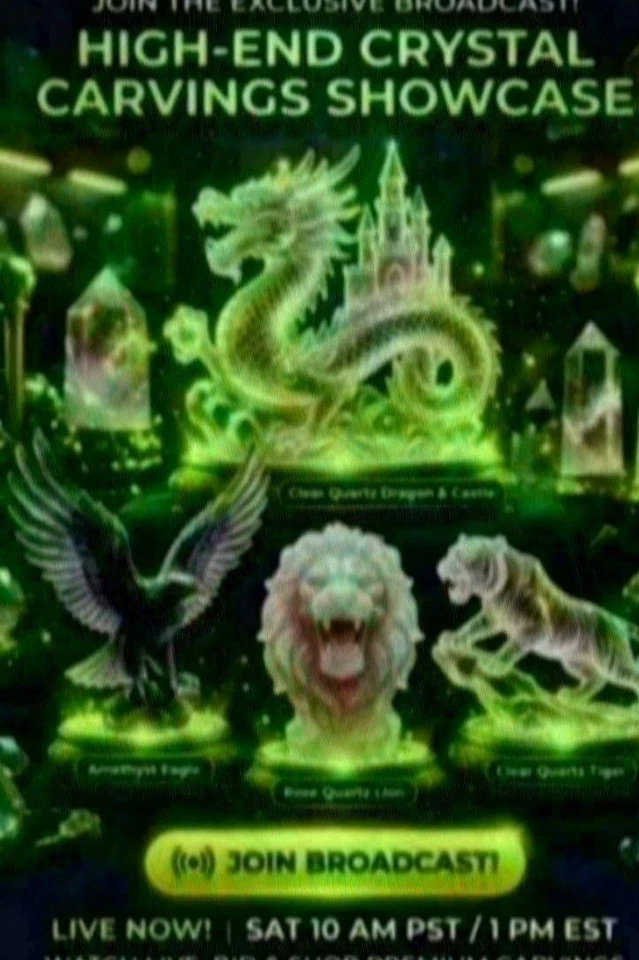 NEW ARRIVALS Superb Handmade Crystal Carvings