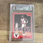 Star Co. 1986 Michael Jordan The 1986 Playoffs #8 Bulls BGS 7 Graded