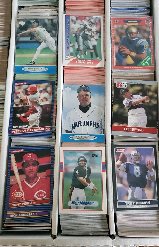 Gran Lote 5000 Béisbol Fútbol Colección Vintage STARS HOF RC ERRORES Foto 3 de 4