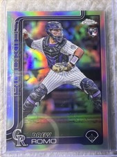 2025 Topps Chrome Drew Romo Refractor Parallel Rookie Card #124