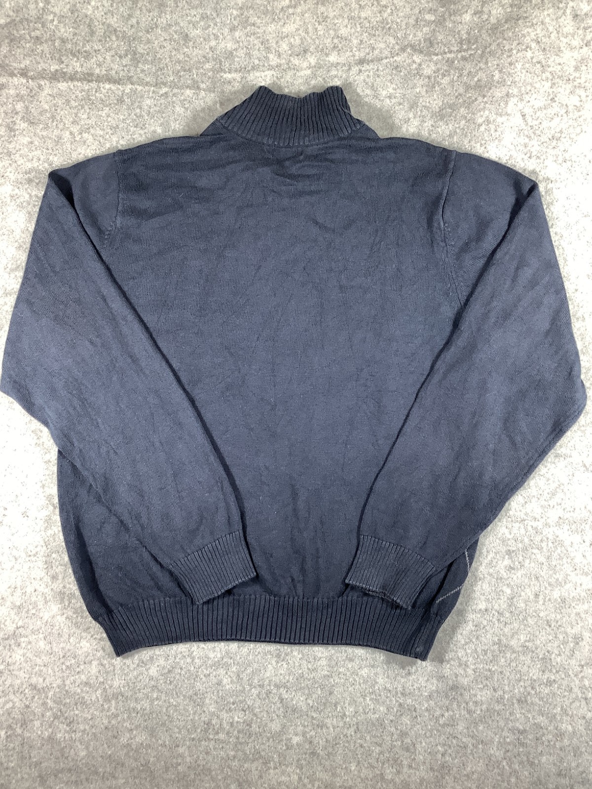 Vintage IZOD Mens Black 1/4 Zip Jumper Size Medium 476 image 3