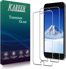 2 Pack Screen Protector Tempered Glass for iPhone SE
