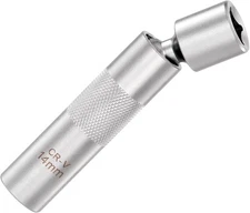 Toolwiz 9/16 Spark Plug Socket, Magnetic 14mm Socket Tool, 8-10 