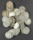 Mercury Dimes - Lot Of 50 - 90% Silver - 1 Roll